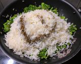 A picture of step 5 of Broccoli Rice.