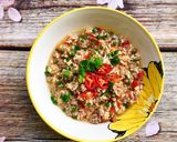 Hình bước làm 4 của món Sốt Thịt Trứng Chấm Rau Sống