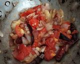 A picture of step 3 of Kara chutney.