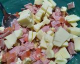 Foto del paso 7 de la receta: Tarta de jamón a los 4 quesos (para 2 tartas)