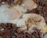 A picture of step 3 of Peppered Pulled Pork and Eggs.
