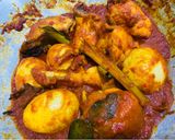 Foto langkah ke 7 dari resep Ayam Telur Bumbu Rujak.