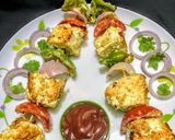 A picture of step 12 of Paneer Makhmali Tikka.
