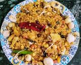 A picture of step 8 of Red Poha, Sprouts, Makhana Masala.