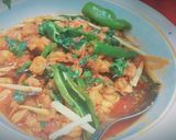 A picture of step 4 of Prawn karhai.