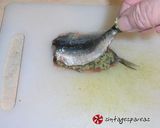 Φωτογραφία βήματος 15 της συνταγής Γεμιστές σαρδέλες “αμπελοπούλλιν”
