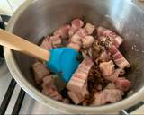 Aromatic braised pork belly in Chinese spices. ไข่พะโล้ recipe step 4 photo