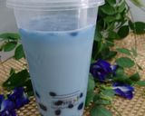 Hình bước làm 2 của món Trà sữa hoa đậu biếc