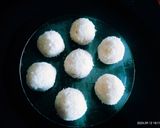 A picture of step 4 of Delicious healthy yummy desiccated coconut ladoo.
