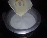 A picture of step 1 of Mishti Doi.