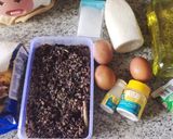 Foto langkah ke 1 dari resep Kue Cake Ketan Hitam.