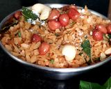 A picture of step 3 of Tamarind poha.