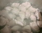 Hình bước làm 2 của món Canh mồng tơi giò sống cà chua 10 phút