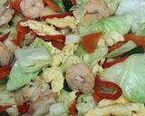 Foto langkah ke 5 dari resep Kubis Goreng Telur.
