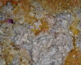 A picture of step 3 of Minced meat fried rice.