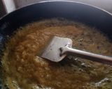 A picture of step 3 of Rajma rice with papad and onion salad.