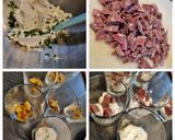 Une image de l'étape 2 de Verrines ricotta, pommes, magrets de canard.