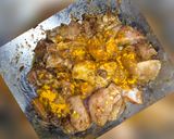 A picture of step 4 of Imli chicken.