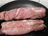 Mușchiuleț de porc umplut cu ciuperci și bacon