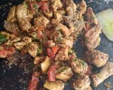A picture of step 7 of Tawa chicken.