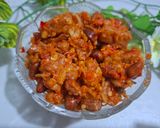 Foto langkah ke 4 dari resep Sambal Merah Tempe, Teri, dan Kacang Tanah.