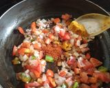 A picture of step 3 of Paneer Tava Pulao.