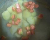 A picture of step 2 of Potato Soup With Apple kuchle.