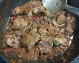 A picture of step 2 of Chicken liver masala.