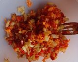 Foto del paso 4 de la receta: Pollo con verduras ⭒ ensalada, relleno, salsa, revuelto