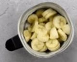 A picture of step 1 of Ripped banana balls.