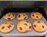 A picture of step 9 of Eggless Strawberry Muffins With Strawberry Buttercream Frosting.