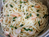 Spaghettis con gambas