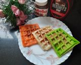 A picture of step 6 of Tricolor waffles.