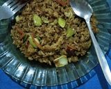 Foto langkah ke 1 dari resep Nasi goreng spesial petai lada hitam balado ala Eko Harjo.