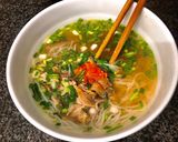 Hình bước làm 4 của món Bún Gà Ta Ăn Sáng Cực Nhanh Ngon