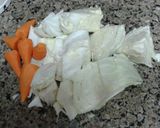 A picture of step 1 of Coleslaw.
