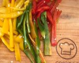 Foto del paso 1 de la receta: Pimentón tricolor agridulce