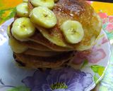 A picture of step 6 of Eggless banana pan cake.