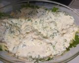Cézár-saláta friss kaporral kefirrel - medvehagymával cukormentes pácolt sertéshússal recept fázis 6 fotója