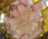 Foto del paso 1 de la receta: Pinchos de camarones y pescado