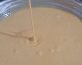 A picture of step 1 of Fulori Kadhi (UP style Pakoda Kadhi).