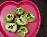 A picture of step 1 of Baked capsicum.