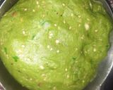 A picture of step 3 of Palak paratha.