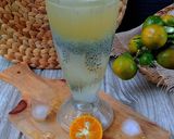 Foto langkah ke 5 dari resep Es Jeruk Cui nata de Coco + selasih.