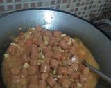 Foto langkah ke 7 dari resep Barbeque Sausages With Scrambled Eggs.