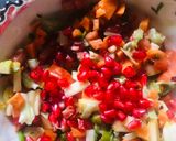 A picture of step 2 of Pomegranate veggie Salad.