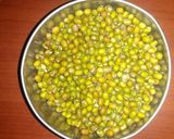 A picture of step 1 of Green Moong Dal curry.