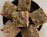 A picture of step 5 of Sesame, almond and peanut butter squares.