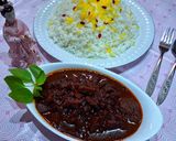 عکس مرحله 3 از دستور خورشت به با گردو