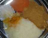 A picture of step 1 of Aloo qeema.